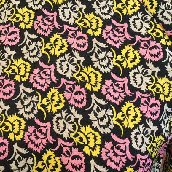 A L C Womens Silk Dress Asymmetrical Hem Colorful Floral Print Size 6 - Picture 4 of 8